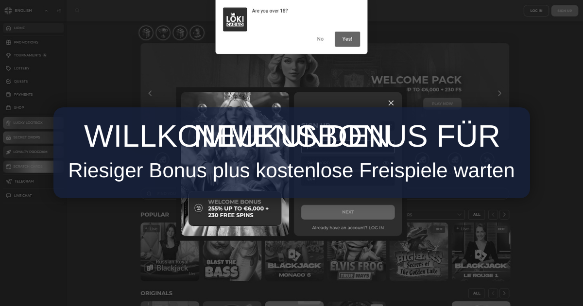 Loki Casino welcome bonus