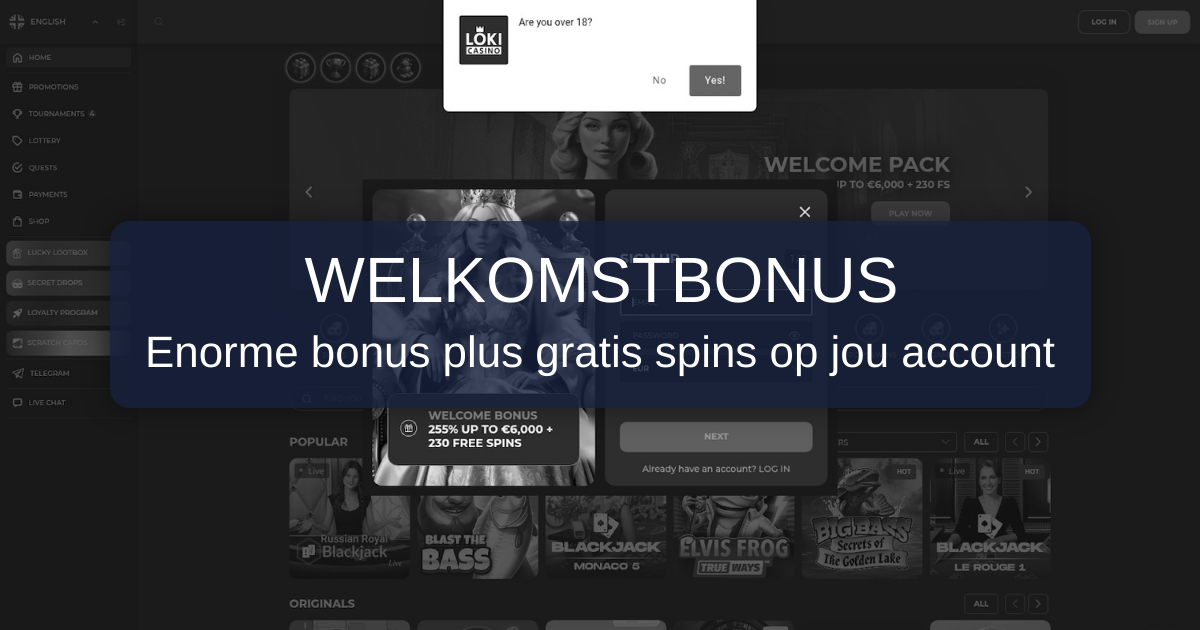 Loki Casino welcome bonus