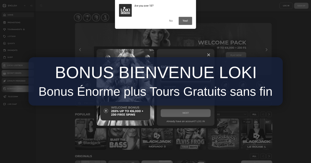 Loki Casino welcome bonus
